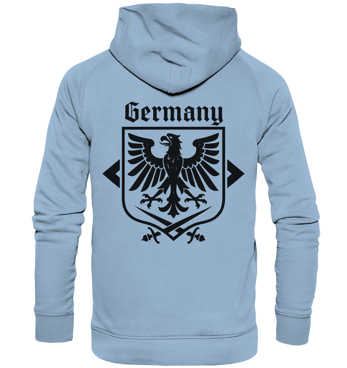Germany Eagle - Front- und Rückendruck Unisex Hoodie