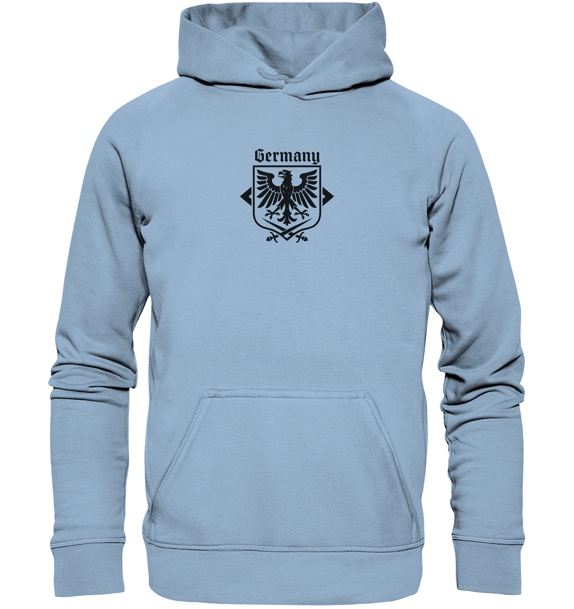Germany Eagle - Front- und Rückendruck Unisex Hoodie