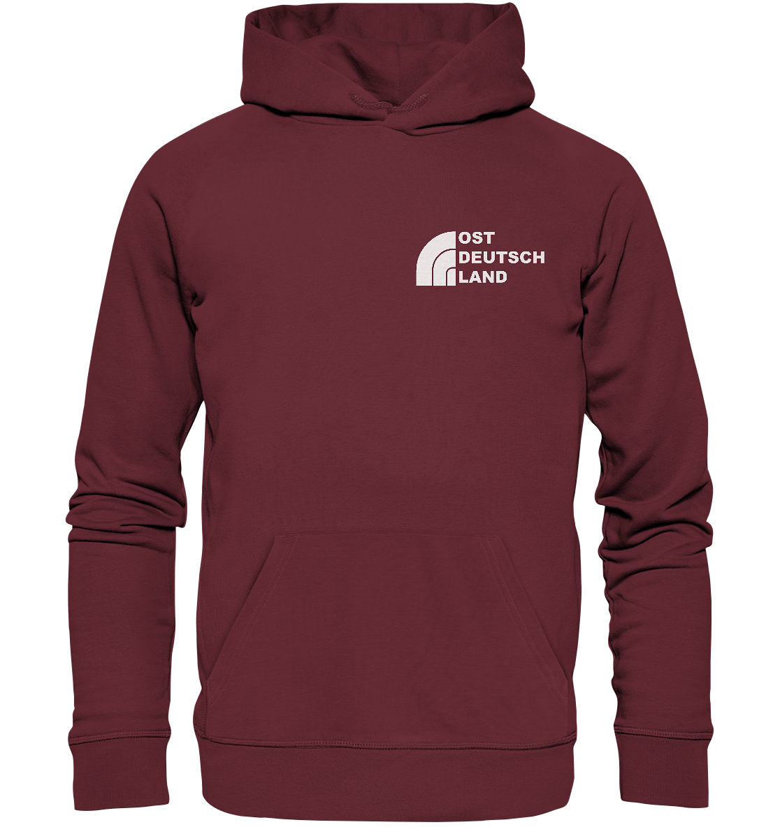 Ostdeutschland Brust weiß - Hoodie